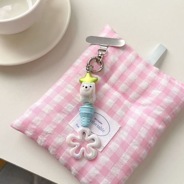 Phone Charm Lanyard Ice (Various Cream with Pad Designs) Floral