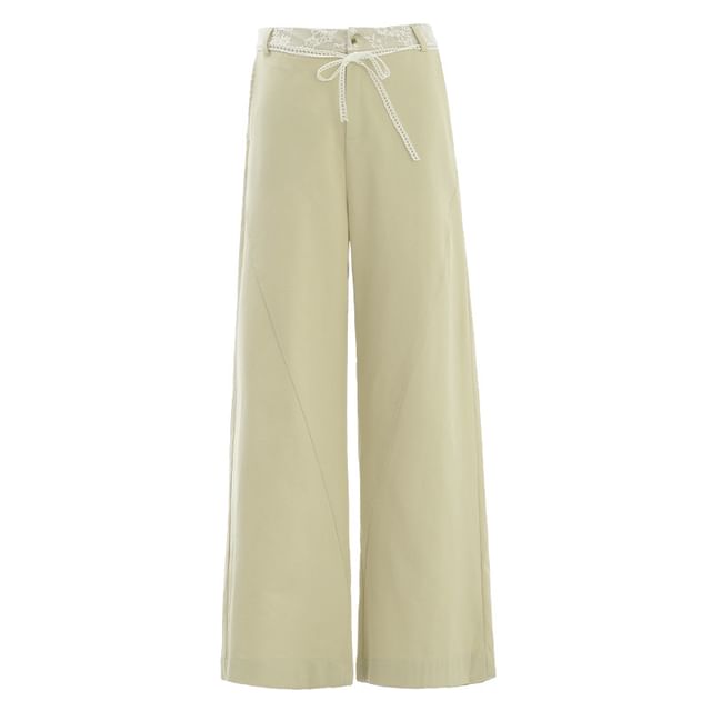 Low Waist Panel Lace Baggy Cargo Pants