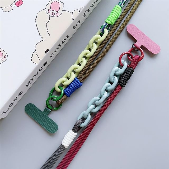 with Lanyard Pad Phone Two-Tone