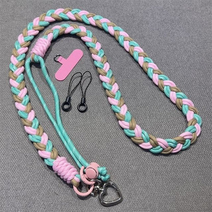 with Phone Braided Lanyard Pad