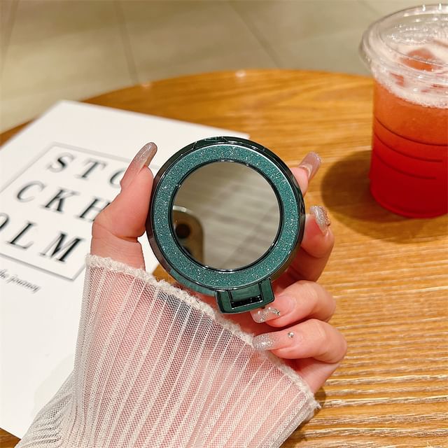 Glitter Stand Mirror with Magnetic Phone