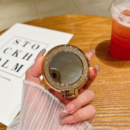 Glitter Stand Mirror with Magnetic Phone