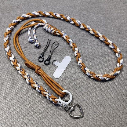 with Braided Lanyard Phone Strap Pad