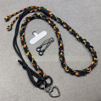 with Braided Lanyard Phone Strap Pad