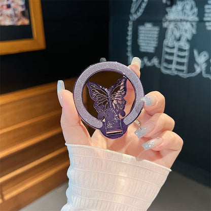 Magnetic Stand Butterfly Glitter Phone