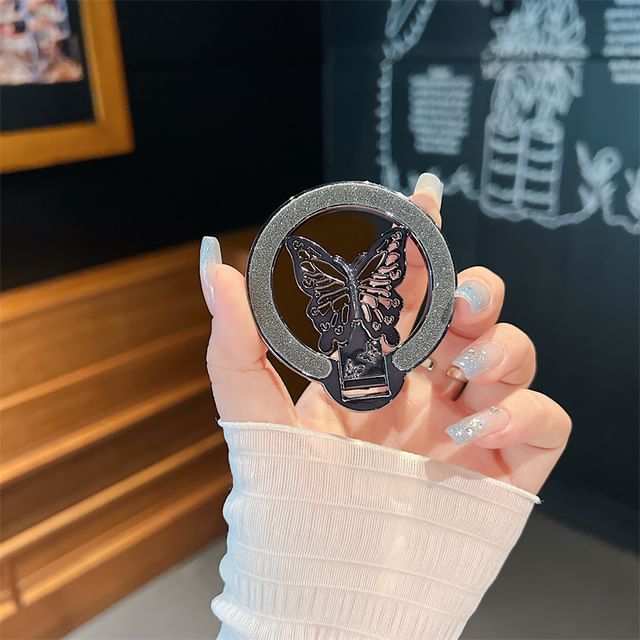 Magnetic Stand Butterfly Glitter Phone