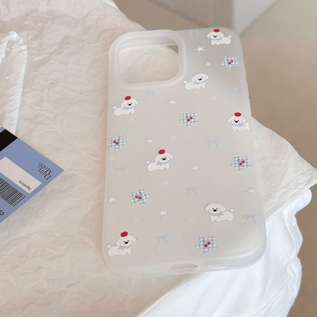 Cartoon Print Case Dog Phone