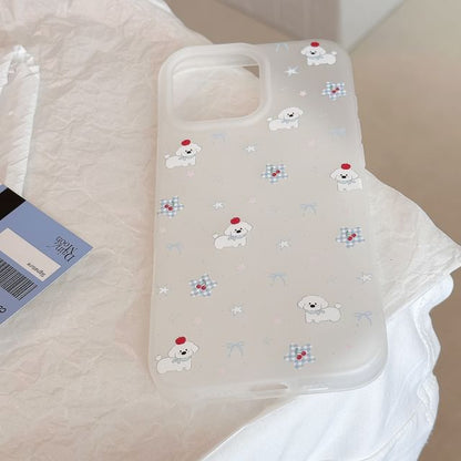Cartoon Print Case Dog Phone