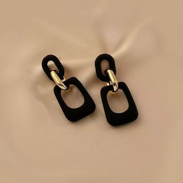 Geometric Acrylic Dangle Earring Alloy