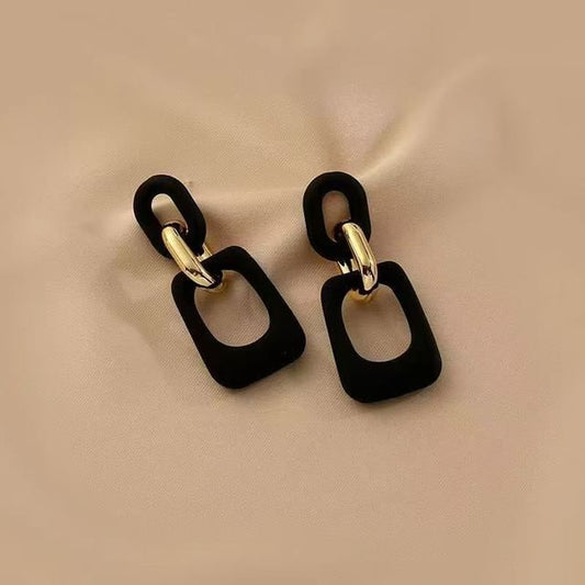 Geometric Acrylic Dangle Earring Alloy