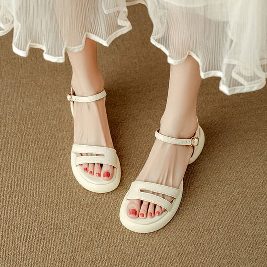 Strappy Platform Chunky Heel Sandals