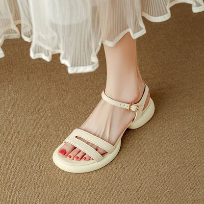 Strappy Platform Chunky Heel Sandals
