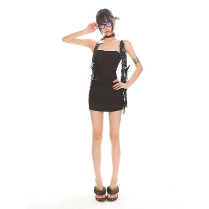 Strapless Crop Top and Pencil Mini Skirt Set
