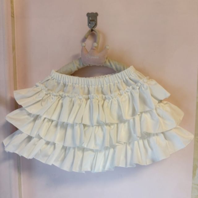Elevated Waistband Minimalist Frill Mini Layered Skirt