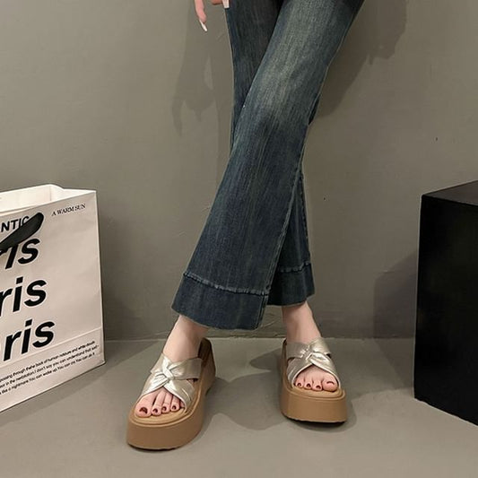 Platform Slide Sandals