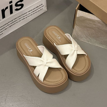 Platform Slide Sandals