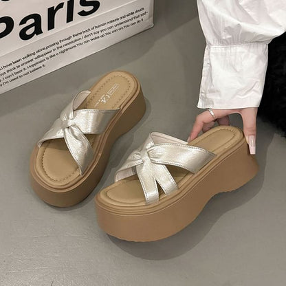 Platform Slide Sandals