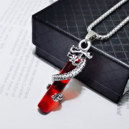 Embossed Pendant Alloy Round Box Chain Necklace (Various Designs)