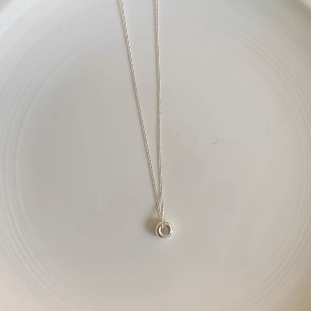 Pendant Necklace Sterling Bead Silver