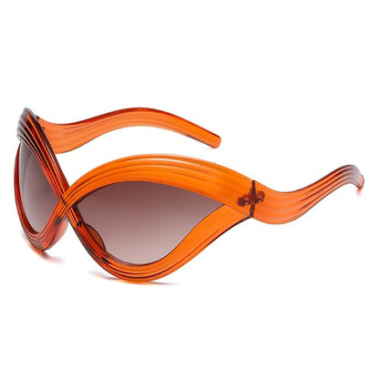 Wavy Oversized Sunglasses