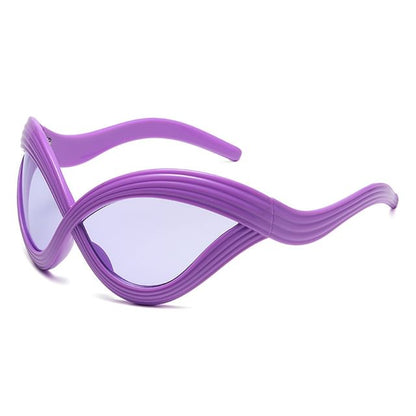 Wavy Oversized Sunglasses