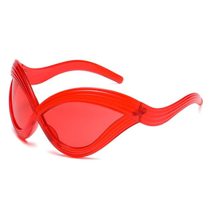 Wavy Oversized Sunglasses