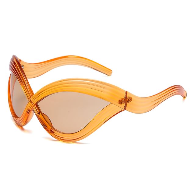 Wavy Oversized Sunglasses