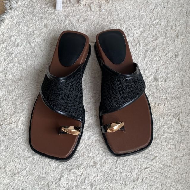 Square Toe Platform Sandals