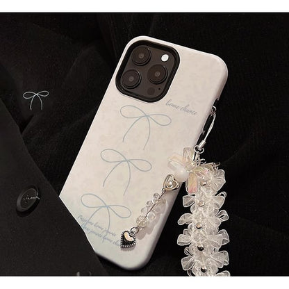 Phone Bow Lace Case Set Charm /