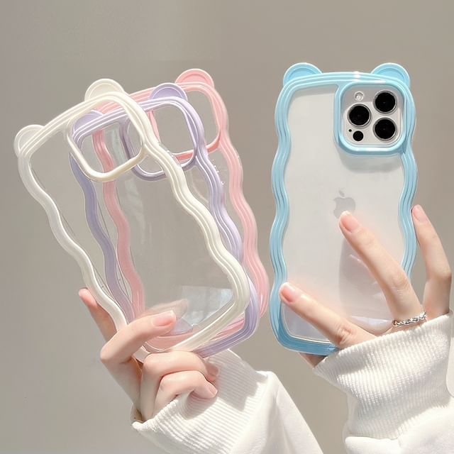 Bear Ear iPhone Case Transparent