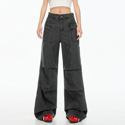 Mid Rise Baggy Cargo Pants (Various Designs)