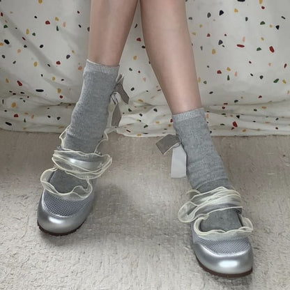 Rugged Sole Balletcore Sneakers