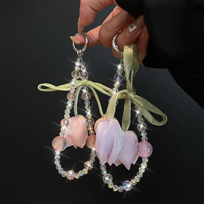 with Flower Phone Lanyard Pad