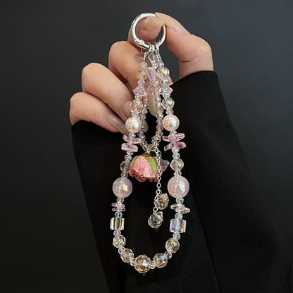 Lanyard with Beaded Phone Pad