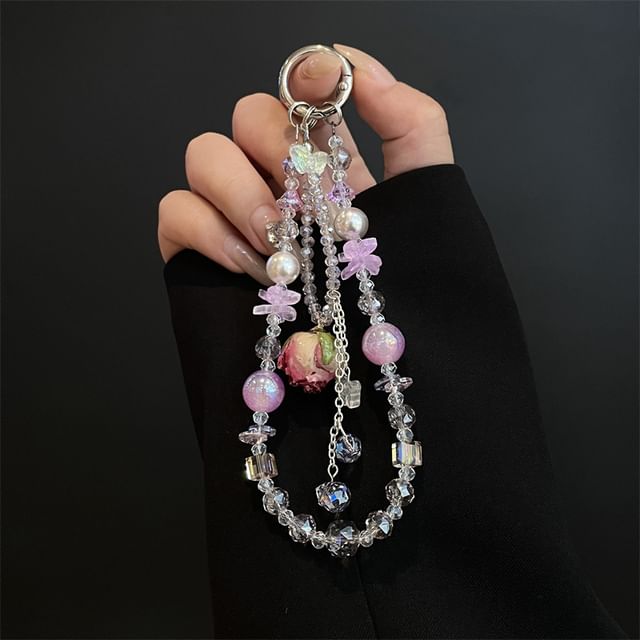 Lanyard with Beaded Phone Pad