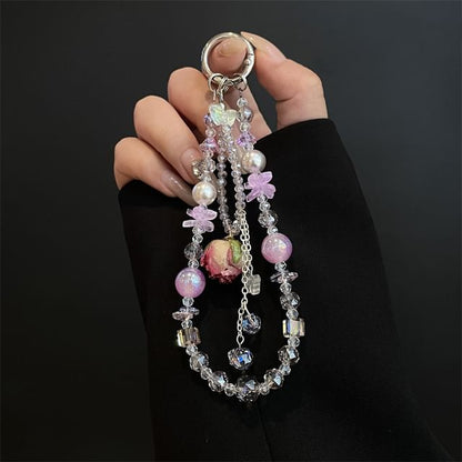 Lanyard with Beaded Phone Pad