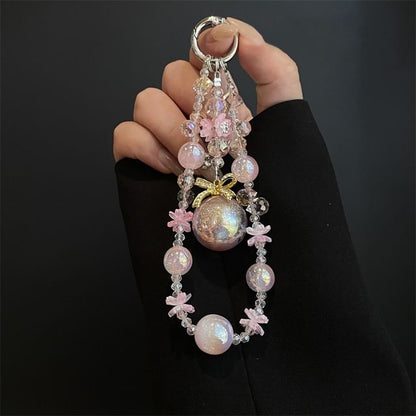 Pad Lanyard Pearl Phone with Faux