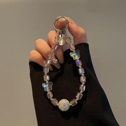 Butterfly Lanyard Beaded Phone