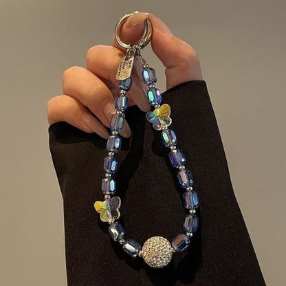 Butterfly Lanyard Beaded Phone