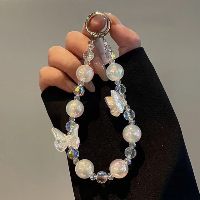 Beaded Phone Lanyard Butterfly