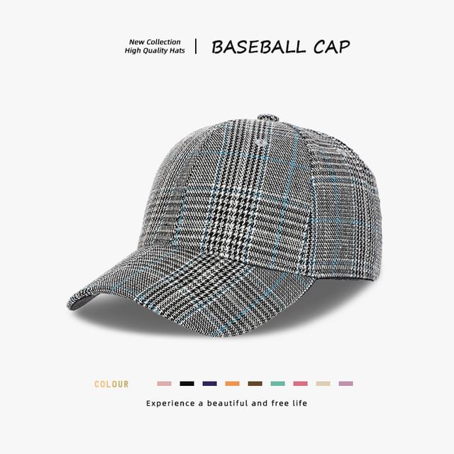 Plaid Baseball Cap