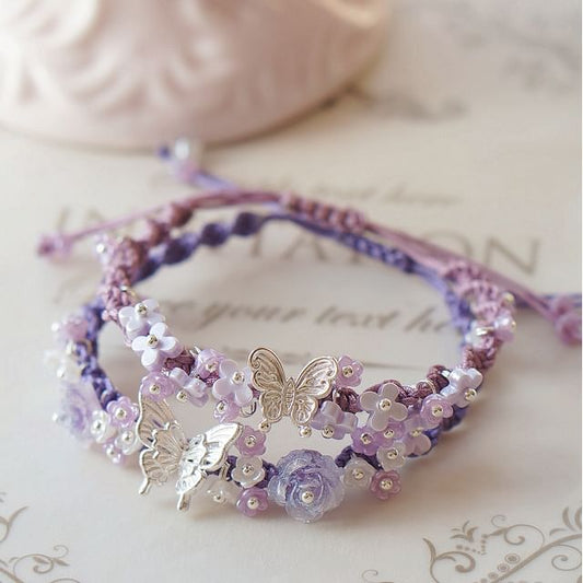 Bracelet Butterfly Rope