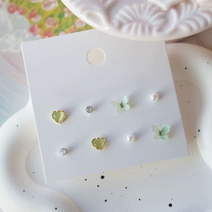 Earring Set Stud Butterfly
