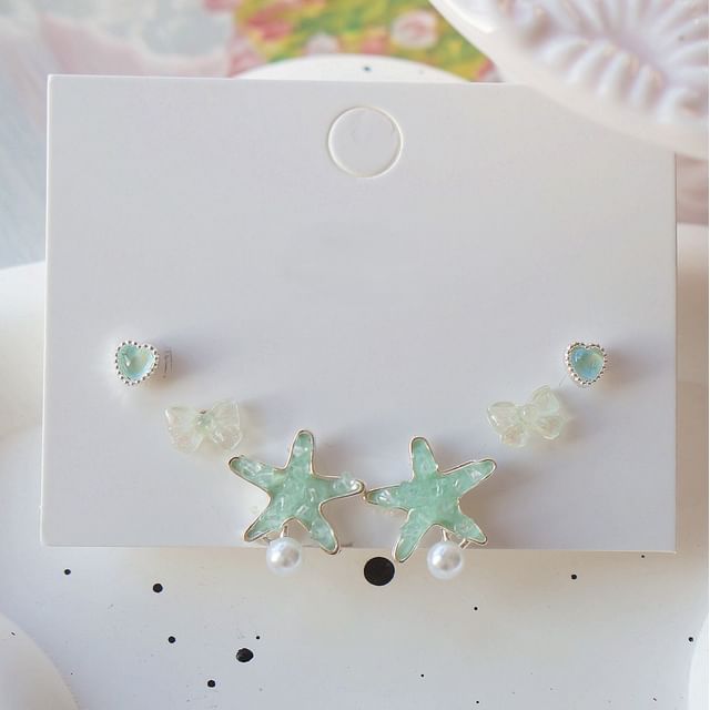 Earring Stud Set Starfish
