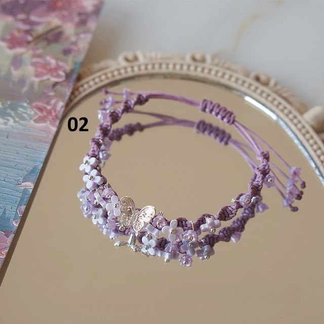 Bracelet Butterfly Rope