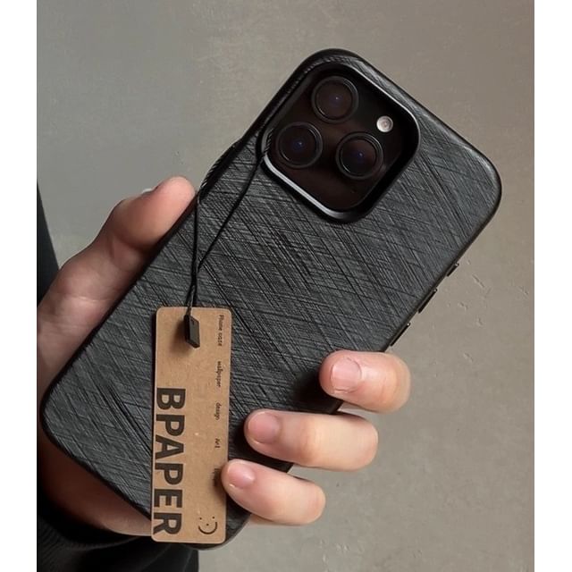 Faux Case Brushed Phone Leather