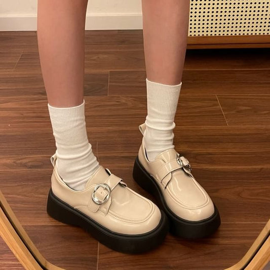 Platform Buckled Loafers