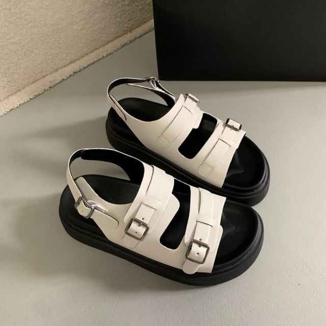 Platform Buckled Sandals