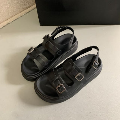 Platform Buckled Sandals