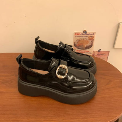 Platform Buckled Loafers